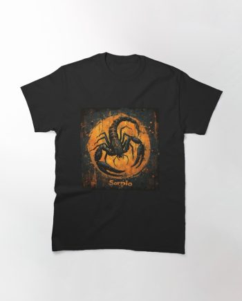 Grunge Style Scorpio Zodiac Sign Classic T-Shirt
