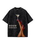 BDSM Acid Wash Oversized T-Shirt