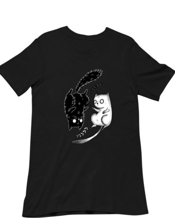 Yin And Yang Cat T-Shirt