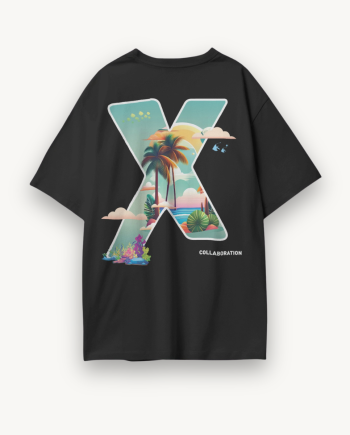 Beach Sattelite Oversized T-Shirt