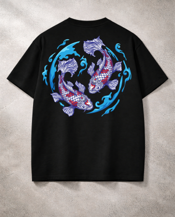 Twin Koi Oversized T-Shirt
