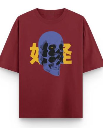 Skull Bloom Oversized T-Shirt