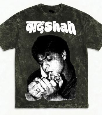 Badshah Olive Green Acid Wash Oversized T-Shirt