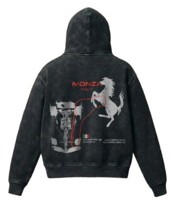 Monza Acid Wash Hoodie