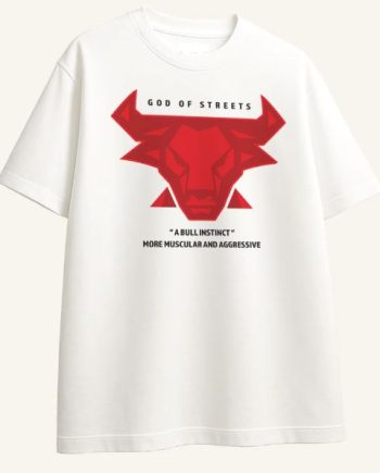 God Street White Oversized T-Shirt