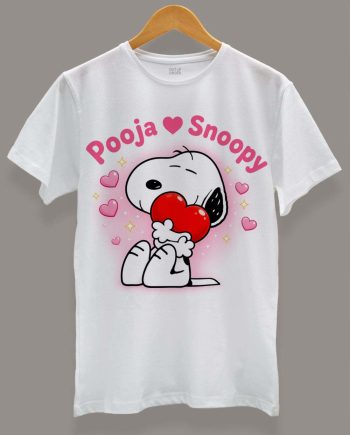 Pooja And Snoopy T-Shirt
