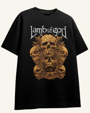 Rooted Skull Lamb Of God Oversized T-Shirt