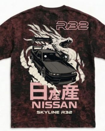 Skyline Oversized Acid Wash T-Shirt