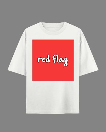 Red Flag White T-Shirt