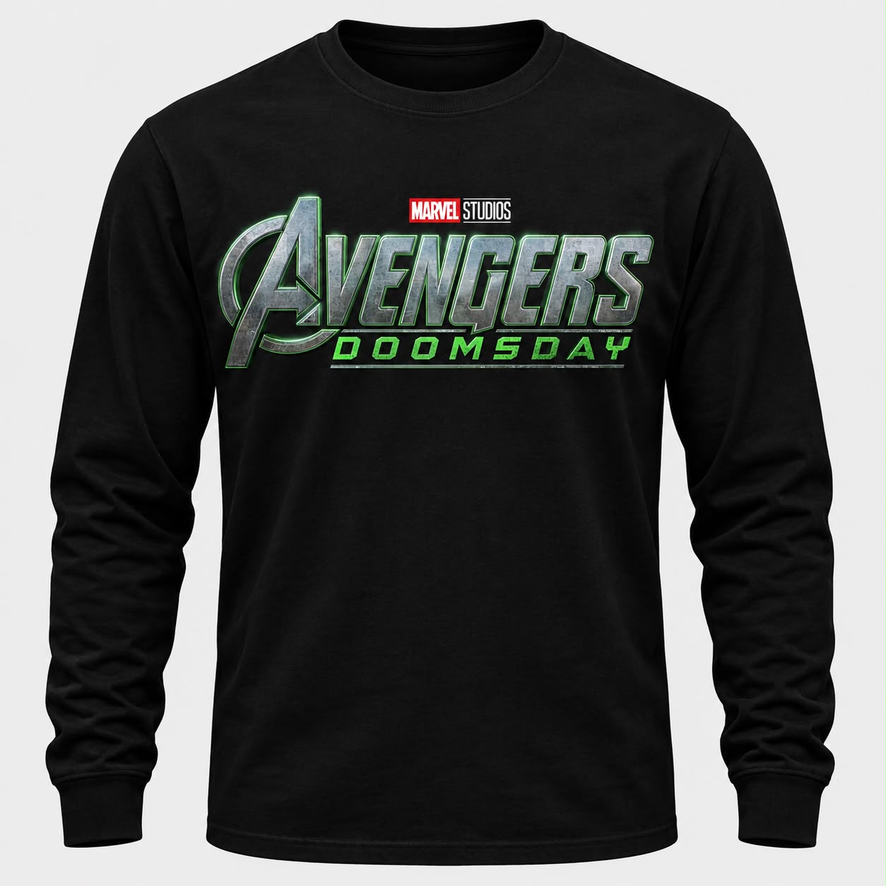 Marvel Studios Avengers Doomsday Logo Graphic Long Sleeve Shirt