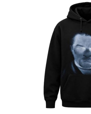Young Fathers Abstract Thermal Portrait Pullover Hoodie