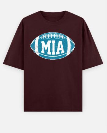 Mia Maroon Oversized T-Shirt