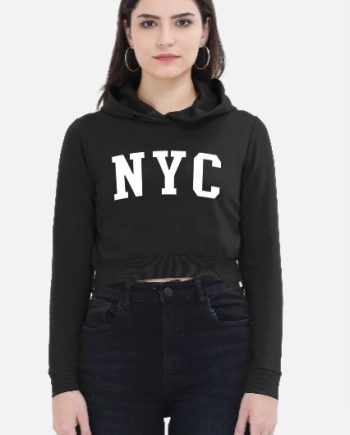 Nyc Female Cropped Hoodie