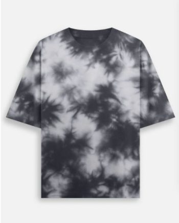Tie Dye Oversized Black T-Shirt