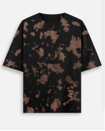Tie Dye Oversized Brown Black T-Shirt