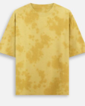 Tie Dye Oversized Yellow T-Shirt