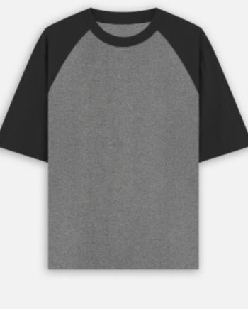 Charcoal Raglan Oversized T-Shirt