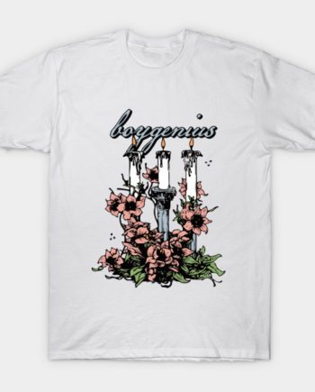 Boygenius Three Candles & Floral Graphic T-Shirt