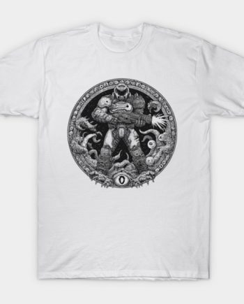 Vintage Doom Slayer Arcane Crest Graphic T-Shirt