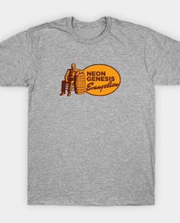 Funny Neon Genesis Evangelion x Bush's Baked Beans Parody Graphic T-Shirt