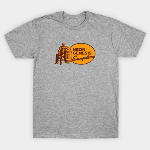 Funny Neon Genesis Evangelion x Bush's Baked Beans Parody Graphic T-Shirt