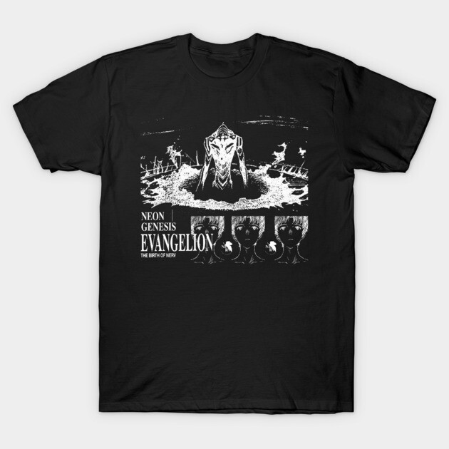 Vintage Neon Genesis Evangelion "The Birth of NERV" Graphic T-Shirt