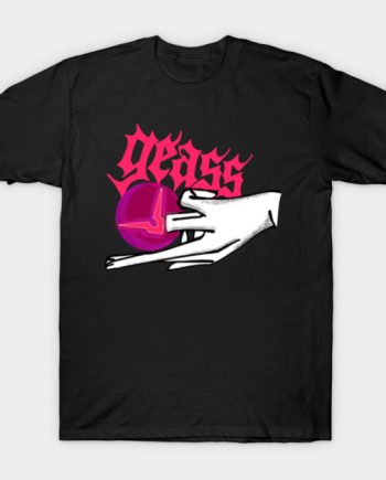Code Geass Geass Orb Horizontal Hand Graphic T-Shirt