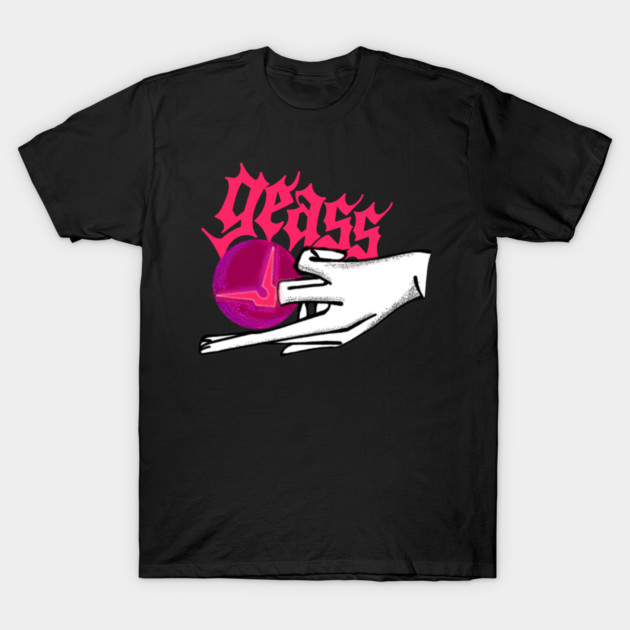Code Geass Geass Orb Horizontal Hand Graphic T-Shirt