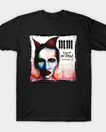 Marilyn Manson Lest We Forget The Best Of Album Graphic T-Shirt