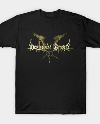 Deathspell Omega Gold Winged Logo Graphic T-Shirt