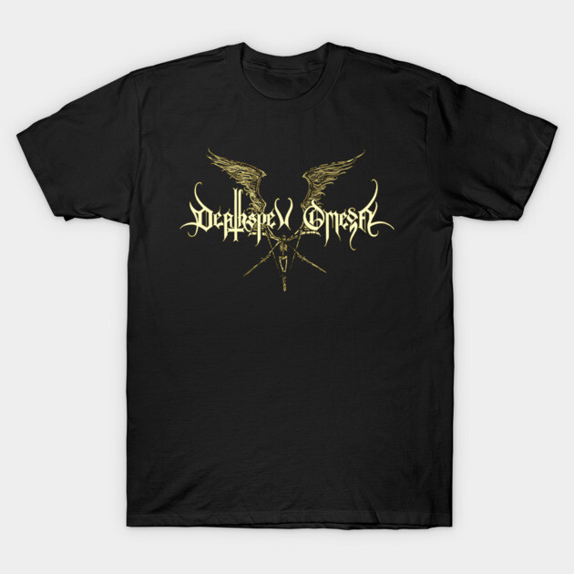 Deathspell Omega Gold Winged Logo Graphic T-Shirt