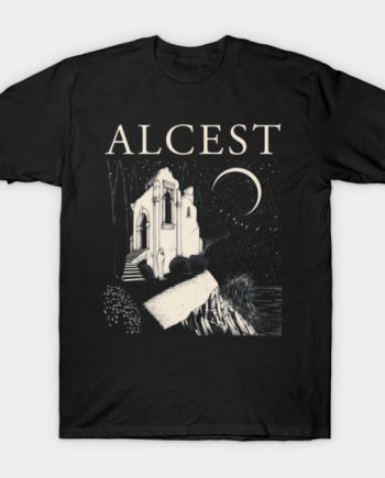 Alcest Cathedral Cliff Moon Graphic T-Shirt