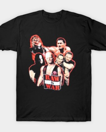 WWE Raw is War Attitude Era Roster Graphic T-Shirt