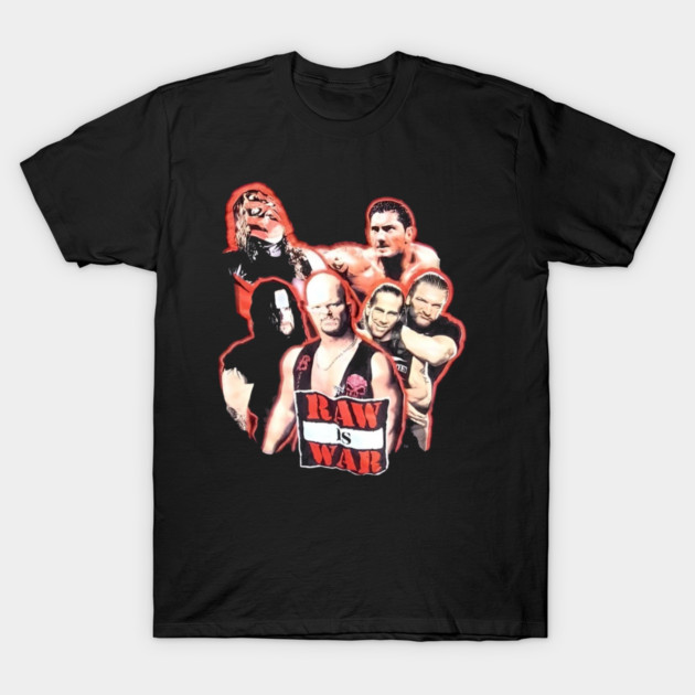 WWE Raw is War Attitude Era Roster Graphic T-Shirt