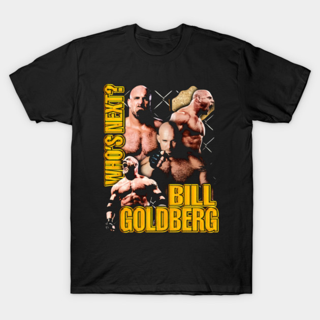 Bill Goldberg Bootleg Rap Tee Style Collage Graphic T-Shirt