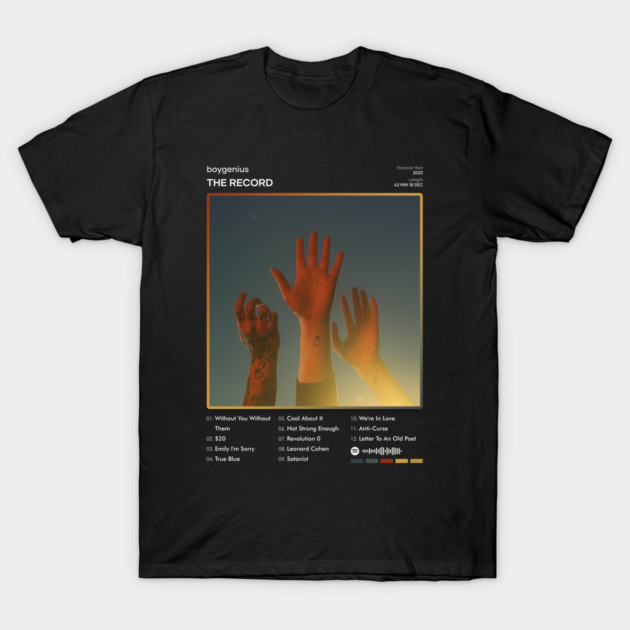 boygenius "The Record" Album Poster Graphic T-Shirt