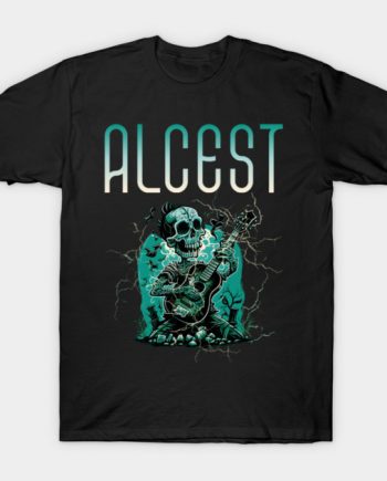 Alcest Skeleton Guitarist Graphic T-Shirt