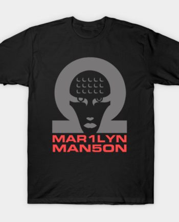 Marilyn Manson Mechanical Animals Omega Logo Graphic T-Shirt