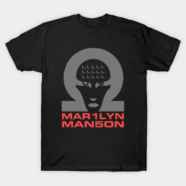 Marilyn Manson Mechanical Animals Omega Logo Graphic T-Shirt