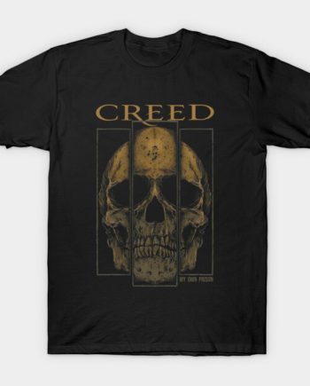 Vintage Creed My Own Prison Split Skull Graphic T-Shirt