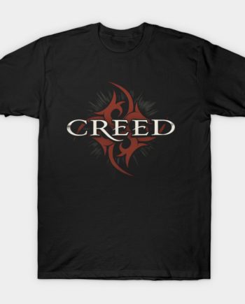 Vintage Creed Rock Band Tribal Logo Graphic T-Shirt