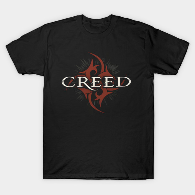 Vintage Creed Rock Band Tribal Logo Graphic T-Shirt