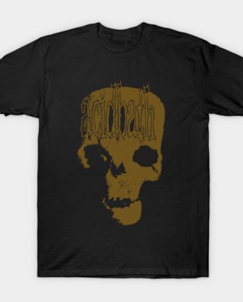 Acid Bath Sludge Metal Skull Graphic T-Shirt