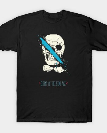Queens of the Stone Age Cracked Skull Bowtie Graphic T-Shirt