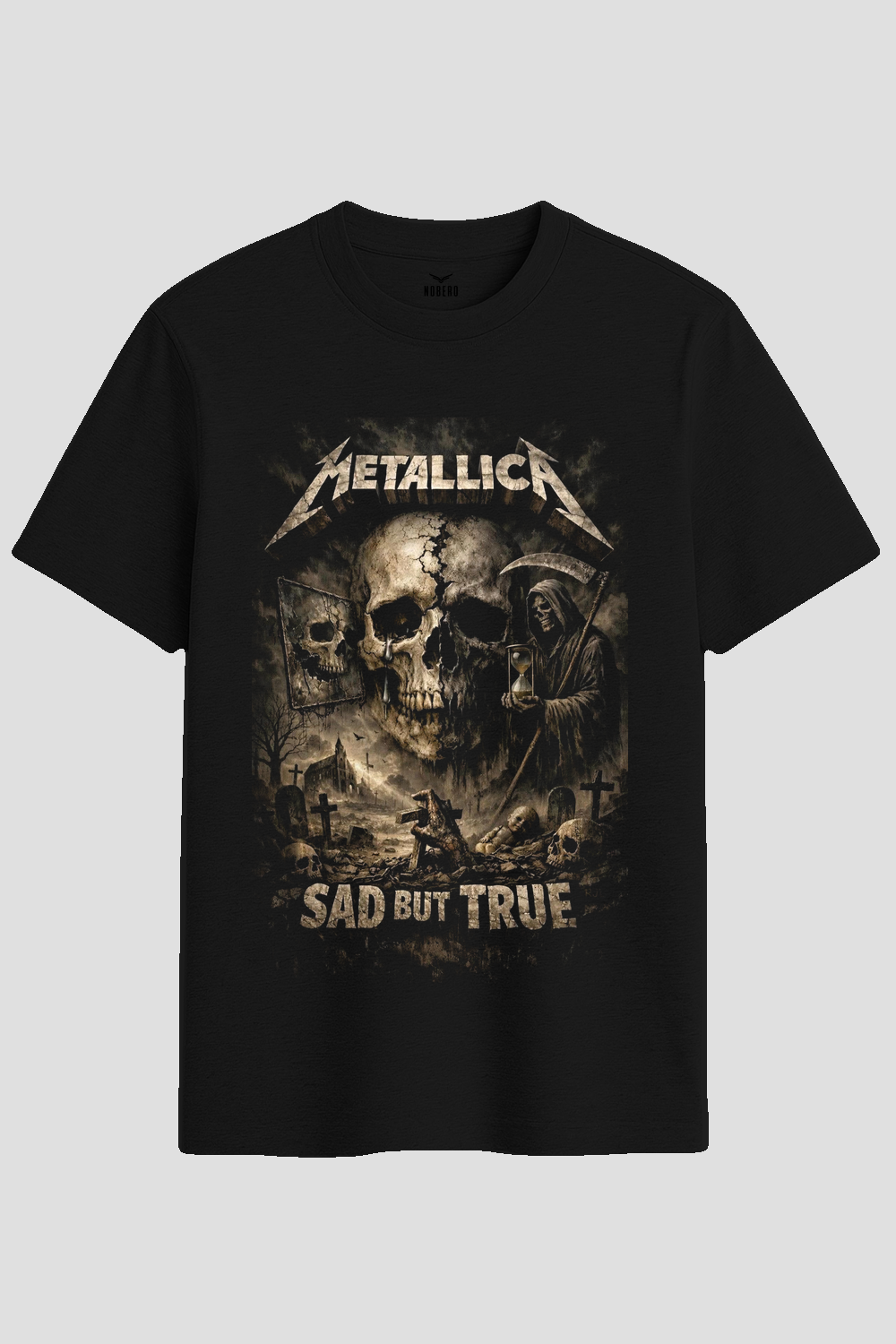Vintage Metallica Sad But True Skull Graphic T-Shirt