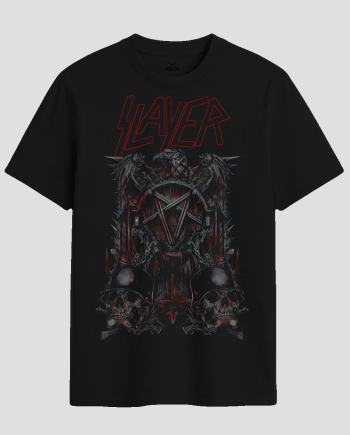 Vintage Slayer Eagle Pentagram Graphic T-Shirt