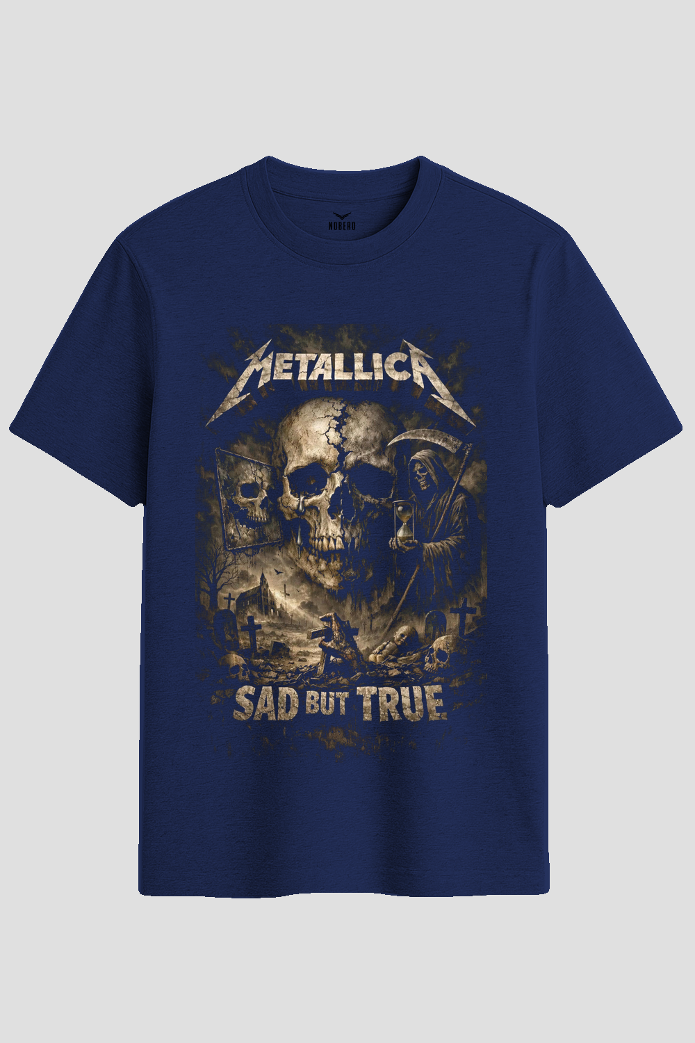 Vintage Metallica Sad But True Skull Graphic T-Shirt