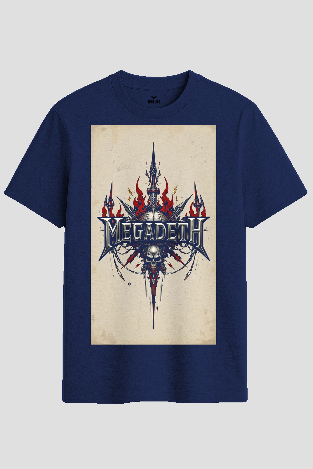 Vintage Megadeth Tribal Emblem Graphic T-Shirt