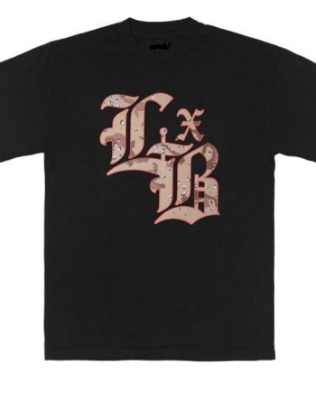 Old English Desert Camo Monogram Graphic T-Shirt