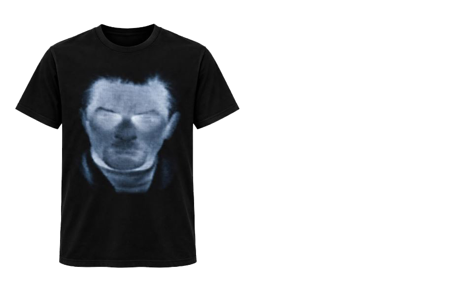 Young Fathers Abstract Thermal Portrait Graphic T-Shirt